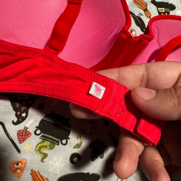 Red Women's Bra - Picture 2 of 3